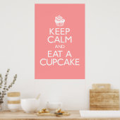 Poster de Cupcake Keep Calm and Eat Cupcake (Cuisine)