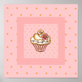 Poster de Cupcake rose (Devant)