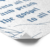 Poster de DaÇade (Bleu et Noir, Toile) (Coin)