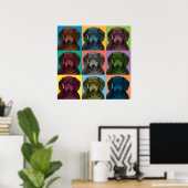 Poster de Dachshund Pop-Art (Bureau à domicile)