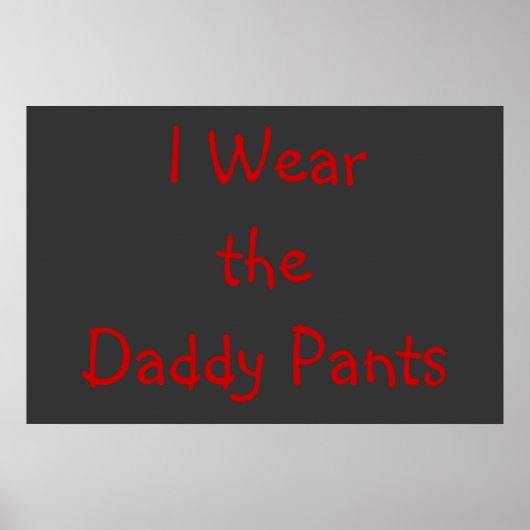 Poster de Daddy Pants (Devant)