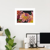 Poster de Dahlias (Bureau à domicile)