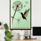Poster de Dandelion et Little Green Hummingbird (Bureau à domicile)