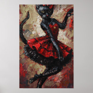 Poster de danse Can-Can-Can Chats