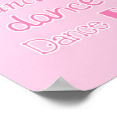 Poster de danse rose (Coin)