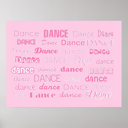 Poster de danse rose (Devant)
