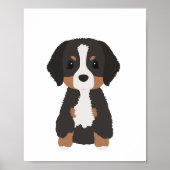 Poster de décoration bernois Mountain Dog Nursery (Devant)