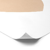 Poster de décoration Coeur d'aquarelle or (Coin)