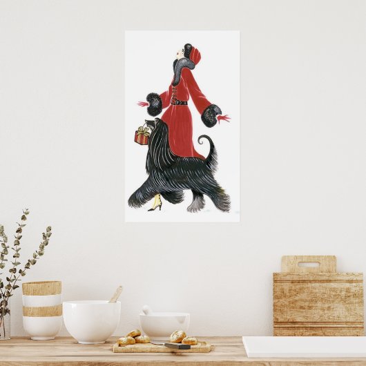 poster de décoration d'art de Noël rétro (Cuisine)