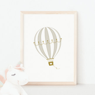 Poster de décoration de la pouponnière à ballon ch