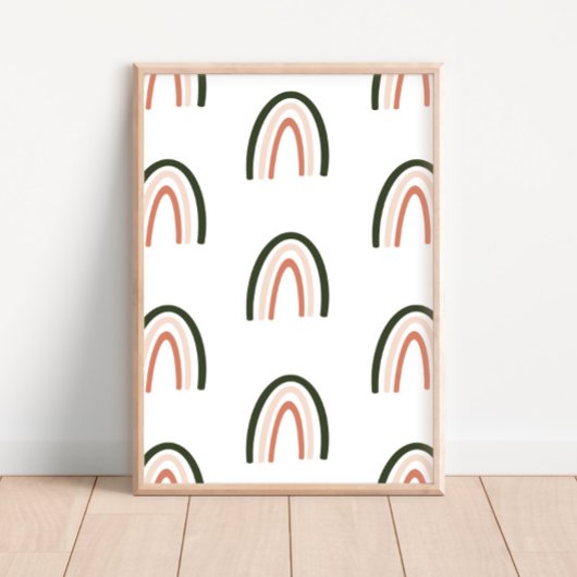 Poster de décoration de la pouponnière Boho Dark S