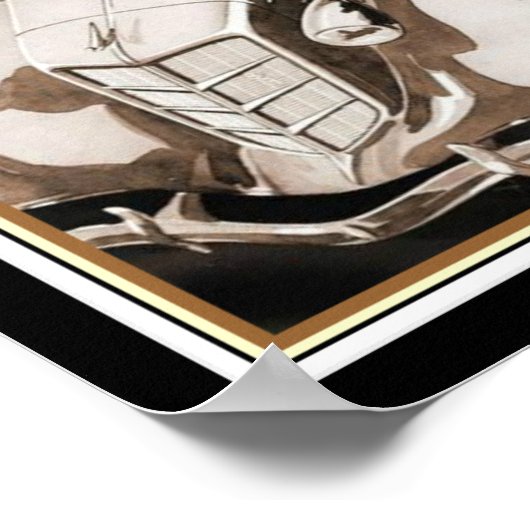 Poster de décoration de la queue de bateau Auburn (Coin)