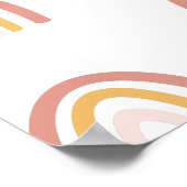 Poster de décoration de pépinière rose/or (Coin)