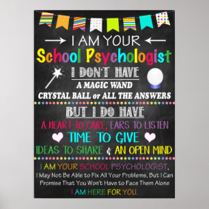 Poster de décoration du bureau des psychologues sc