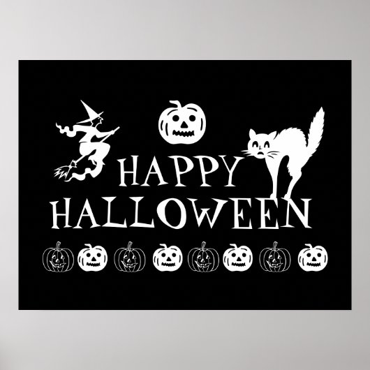 Poster de décoration éffrayante Halloween (Devant)