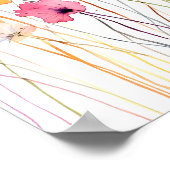 Poster de décoration murale d'art floral pour mais (Coin)