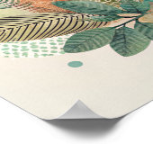 Poster de décoration murale des Feuilles botanique (Coin)