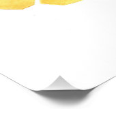 Poster de décoration murale peinte d'abeille jaune (Coin)