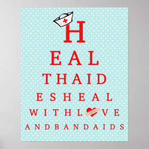 Poster de décors du bureau de l'aide à la santé