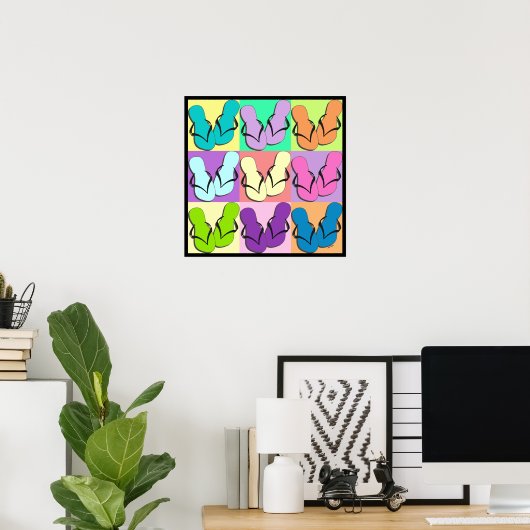 Poster de défilé Flip Flop (Bureau à domicile)