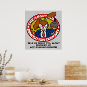 Poster de démolition Bunny en colère (Cuisine)