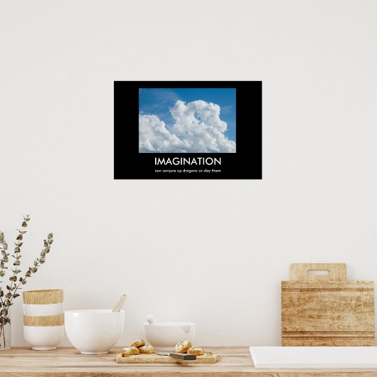 Poster de démotivation de l'imagination (Cuisine)