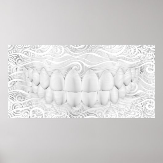 Poster de dentiste Perfect White Teeth Smile (Devant)