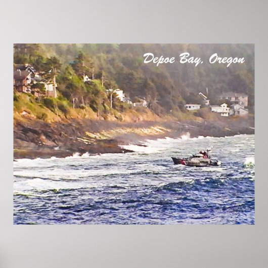 Poster de Depoe Bay, Oregon (Devant)