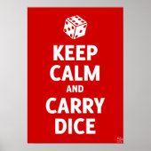 Poster de dés de conservation et de conservation ( (Devant)