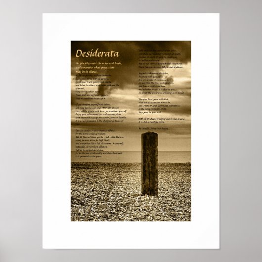 Poster de Desiderata - J'ai le temps (Devant)