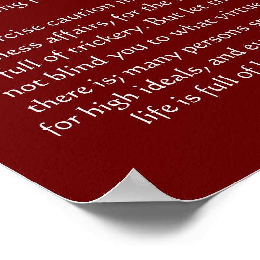 Poster de Desiderata Ocean Sky Scape (Coin)