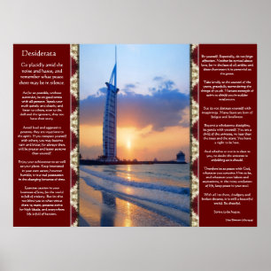 Poster de Desiderata Ocean Sky Scape