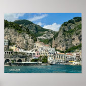 Poster de design Amalfi Italie (Devant)