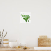 Poster de design botanique Frond de Palm Leaf (Cuisine)
