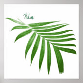 Poster de design botanique Frond de Palm Leaf (Devant)