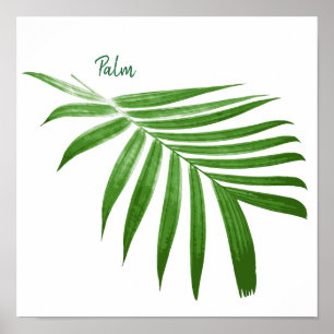 Poster de design botanique Frond de Palm Leaf