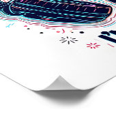 Poster de design de casques de jeu (Coin)