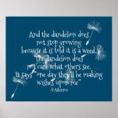 Poster de design de Dandelion Wings (Devant)