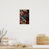 Poster de design de tapis oriental de luxe - Patte (Cuisine)
