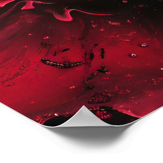 Poster de design de texture Abstraite rouge foncé (Coin)