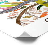 Poster de design du Costa Rica de Toucan (Coin)