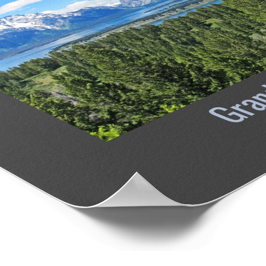 Poster de design du parc national Grand Tetons (Coin)