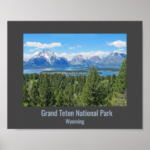 Poster de design du parc national Grand Tetons