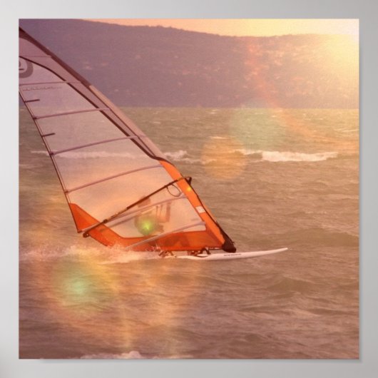 Poster de design Windsurf (Devant)