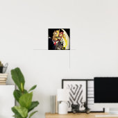 Poster de dessin à deux visages de Lucargia (Bureau à domicile)