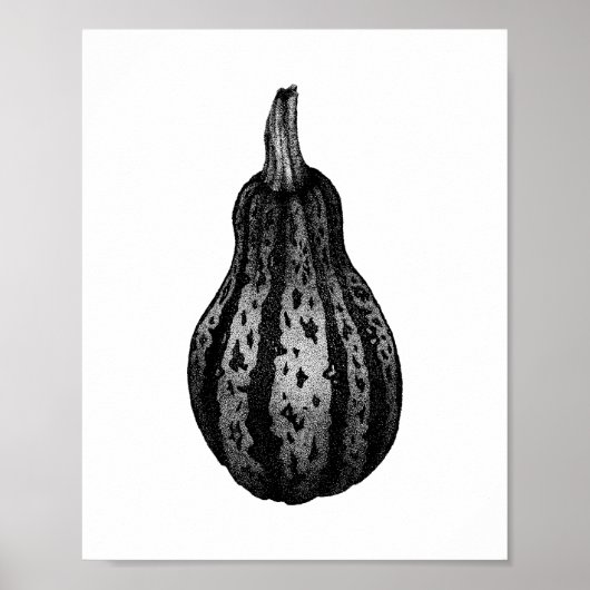 Poster de dessin à incrustation Citrouille d'autom (Devant)
