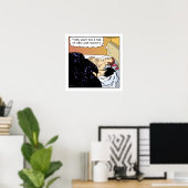 Poster de dessin amusant - Illusion de vieux cerf (Bureau à domicile)