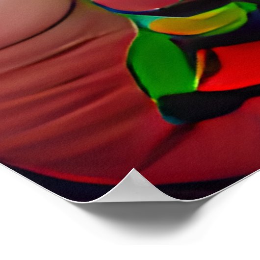 Poster de dessin animé de champignons et fées (Coin)