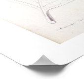 Poster de dessin botanique de l'Hydrangée violette (Coin)