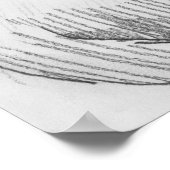 Poster de dessin de "bébé" Ferret (Coin)